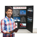 Flipside Corrugated Project Board, 3' x 4', Black, 24/Carton (30067-24)