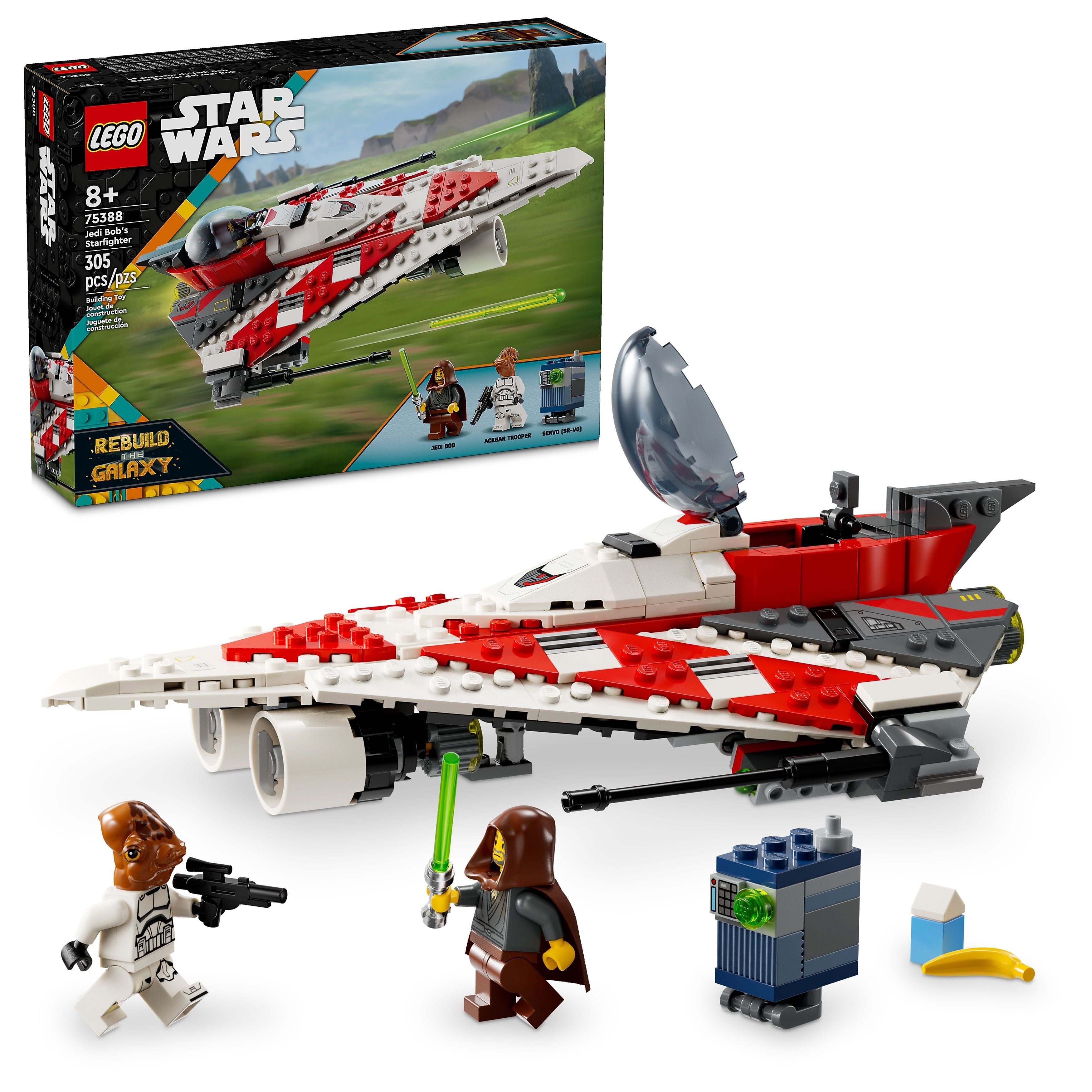 LEGO Star Wars Jedi Bob's Starfighter, 305 Pieces (75388)