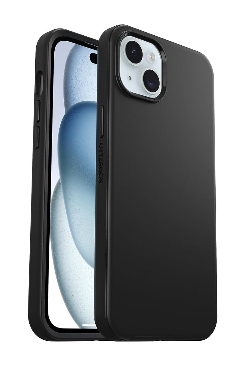 OtterBox Symmetry MagSafe Phone Case for iPhone 15 Plus and iPhone 14 Plus, Black (77-92863)