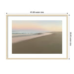 Amanti Art Soft Beach Embrace by JL Design Wood Framed Wall Art Print, 41" x 30" (A42675537347)