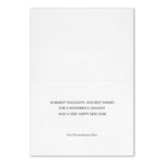 "Circle of Greetings" Holiday  Card w/ Silver Lined White Envelope, 250/BX