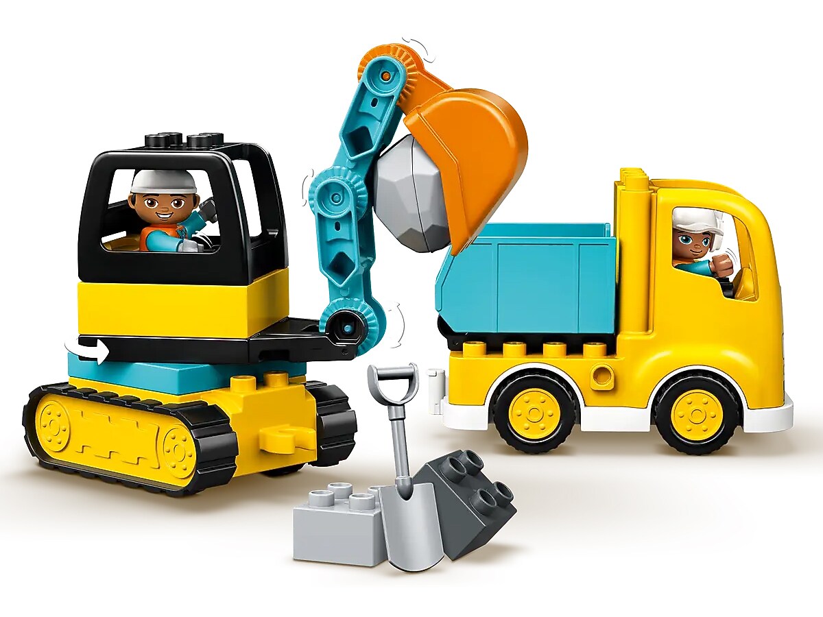 LEGO DUPLO Truck & Tracked Excavator Building Set (10931)