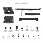 StarTech.com Mobile Projector and Laptop Stand/Cart with Lockable Wheels, Black (ADJPROJCART)