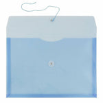 JAM Paper Premium Plastic Document File, Legal, Blue, 3/Pack (219B1BUX3)