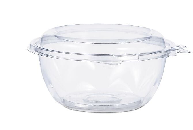 Dart SafeSeal 12 fl oz. Bowl and Lid, Polyethylene Terephthalate (PET), Clear, 240 Pieces/Carton