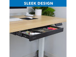 Mount-It! 2"H x 21"W Under-Desk Drawer, Black (MI-7294BLK)
