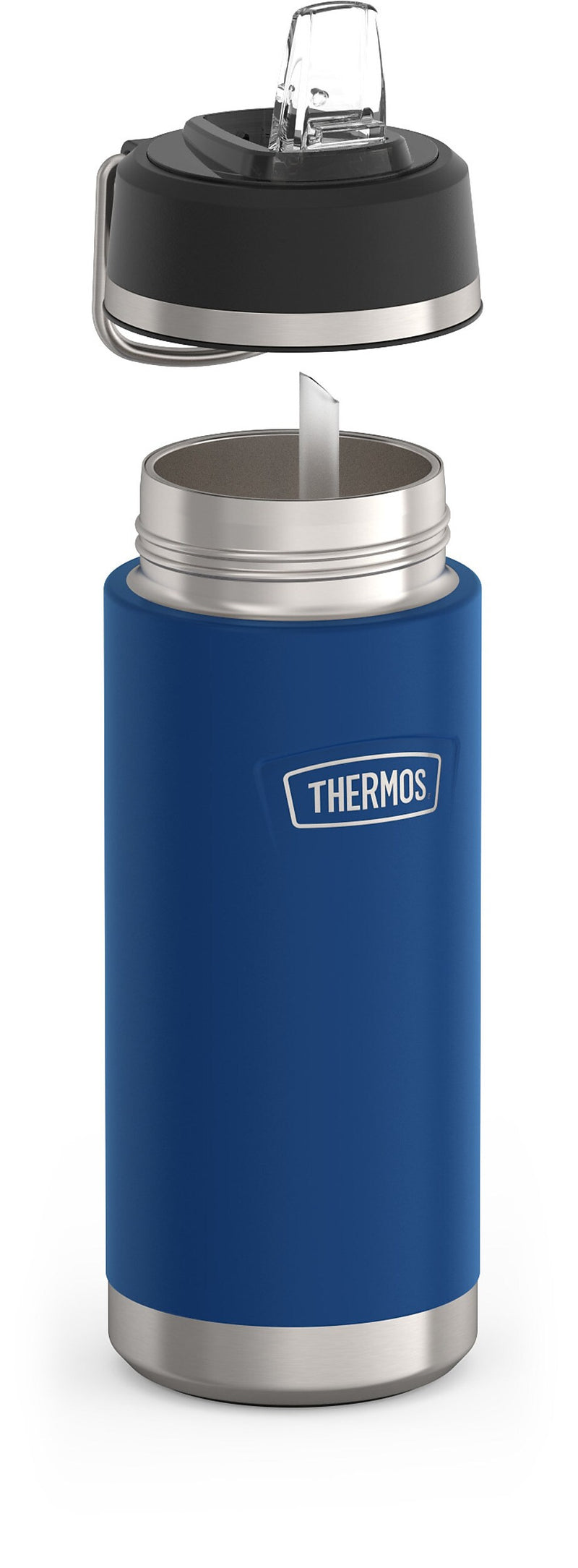 Thermos Icon Stainless Steel Vacuum Insulated Water Bottle, 18 oz., Navy (EAIS2512NV4)