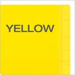 Pendaflex Recycled End Tab File Folder, Straight Cut, Letter Size, Yellow, 100/Box (H110DY)