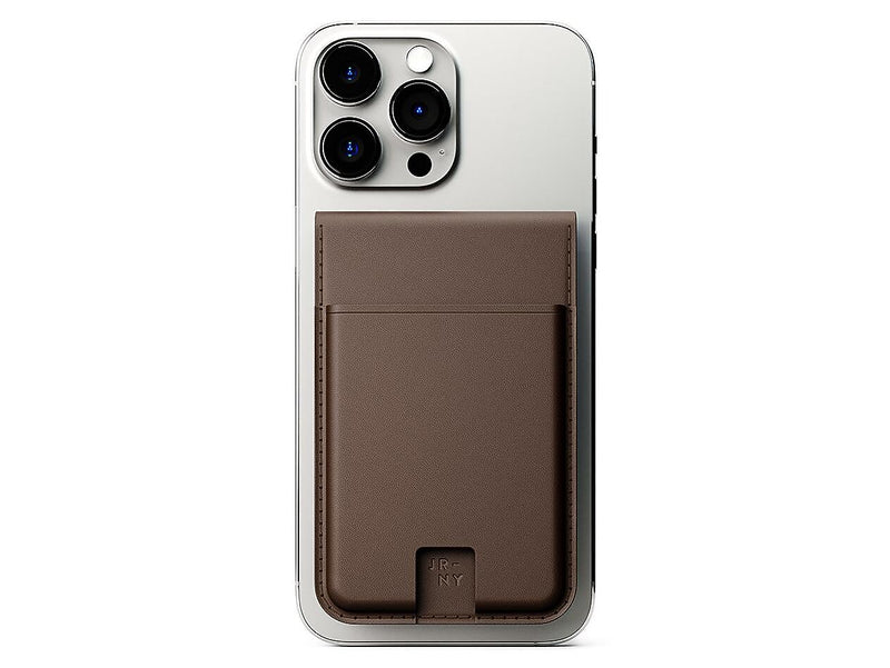 JOURNEY EZMO Magnetic MagSafe Wallet and Phone Stand, Dark Brown (JKW5DB)