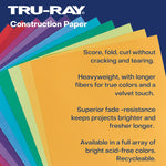 Tru-Ray 12" x 18" Construction Paper, Lively Lemon, 50 Sheets/Pack, 3 Packs/Bundle (PAC103403-3)