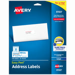 Avery Easy Peel Inkjet Address Labels, 1" x 2 5/8", Matte White, 750 Labels/Pack (8160)