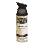 Rust-Oleum Universal Premium Spray Paint, Black, 12 oz., 6/Carton (245196)