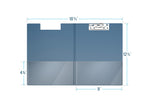 Davis Group Premium Polypropylene Clipboard, Letter Size, Navy Blue, 10/Pack (4511-72-10)