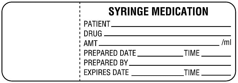 Medication Flag, 3" x 1"