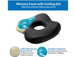 Mount-It! Ergo Collection Memory Foam Ergonomic Seat Cushion, Black (MI-1104)