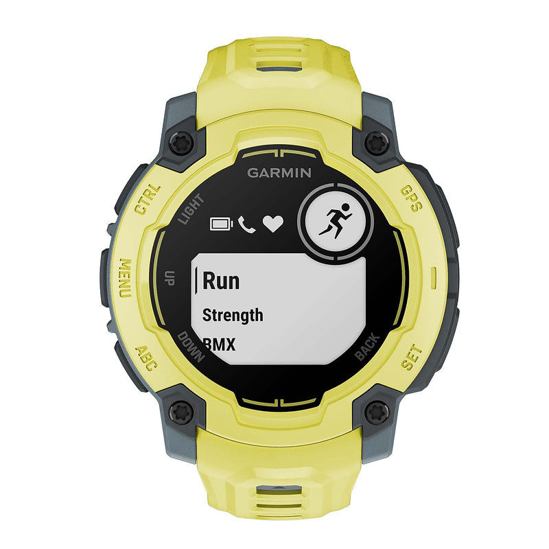 Garmin Instinct E GPS Smartwatch, Electric Lime & Twilight, 45mm (GRM0293301)