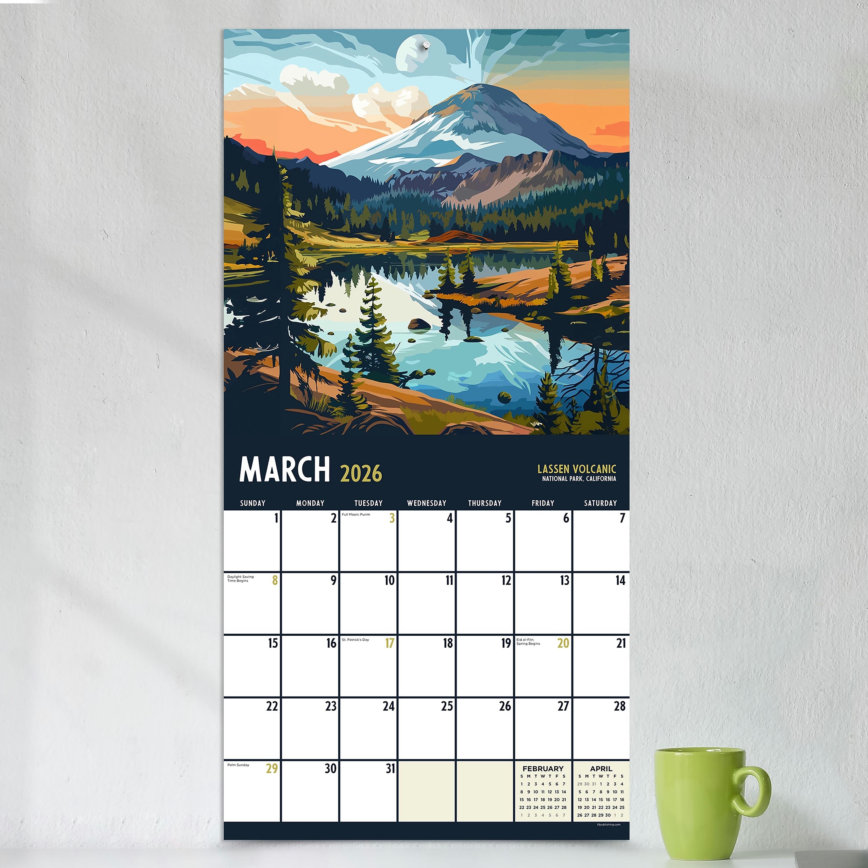 2026 TF Publishing 12" x 17" TF Publishing 12" x 12" National Parks-Art Wall Calendar 26-1140