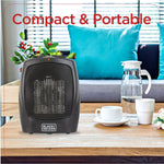 Black & Decker 1500-Watt Portable Ceramic Electric Heater, Black (BHDC201)