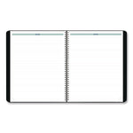 2025-2026 Blueline Plan and Link 9.06" x 11" Monthly Planner, Faux Leather Cover, Black (REDC151281T)