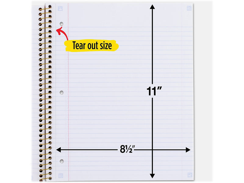Five Star Style 1-Subject Notebooks, 8.5" x 11", College Ruled, 80 Sheets, Each (820156F)