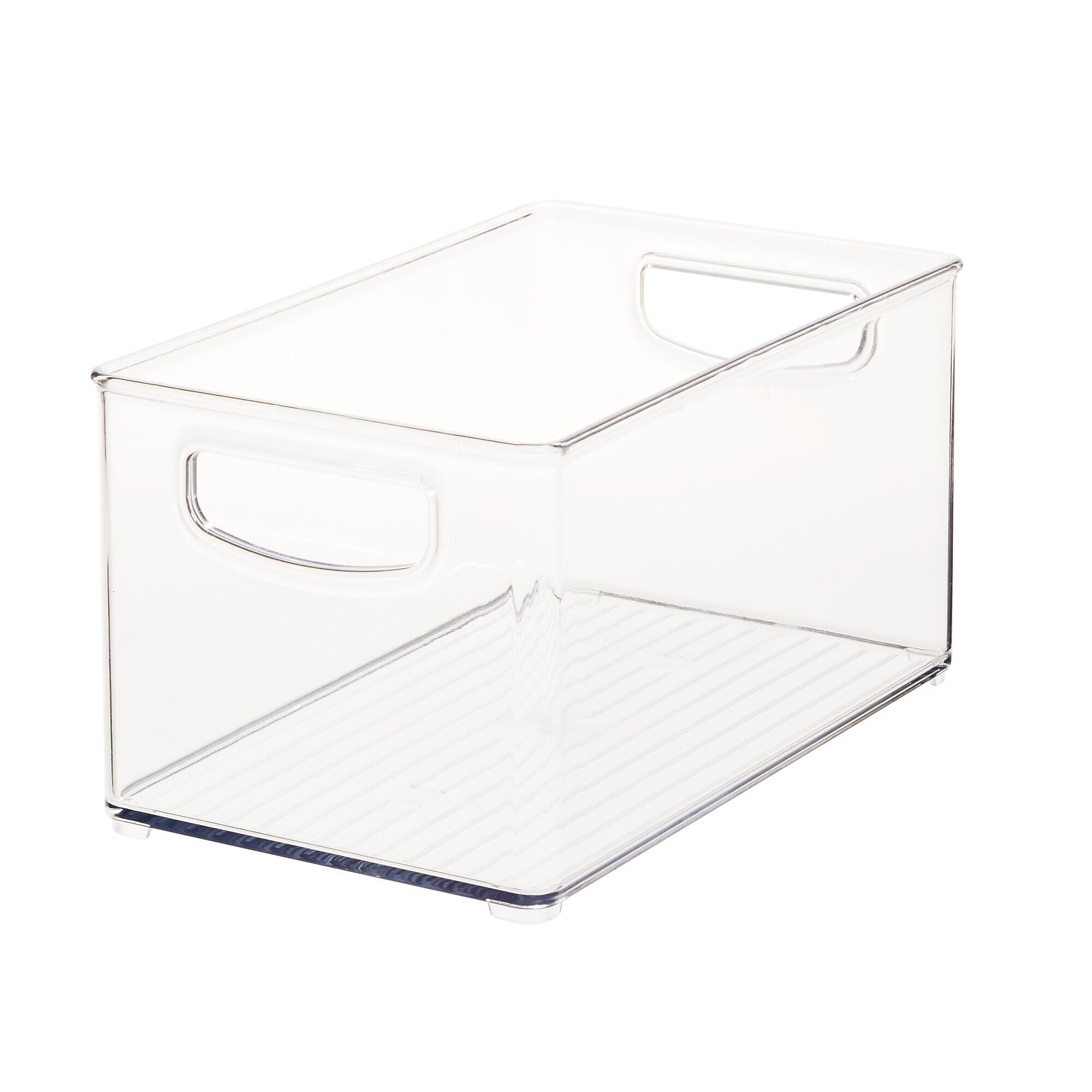 iDESIGN Small Stackable Plastic Storage Bin, Clear (64530)