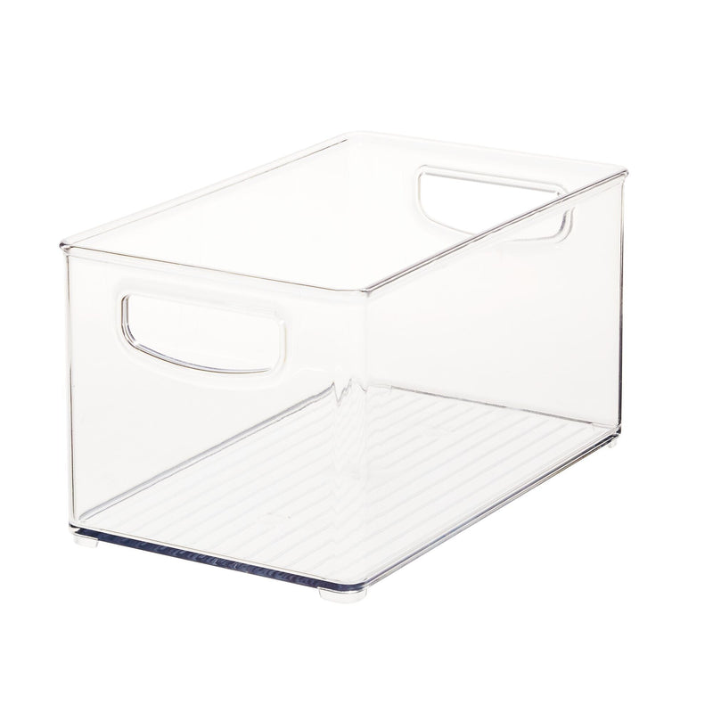 iDESIGN Small Stackable Plastic Storage Bin, Clear (64530)