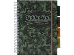 Pukka Pad Camo Knit B5 5-Subject Notebooks, 7" x 10", Ruled, 100 Sheets, Green, 3/Pack (9756-CAM)
