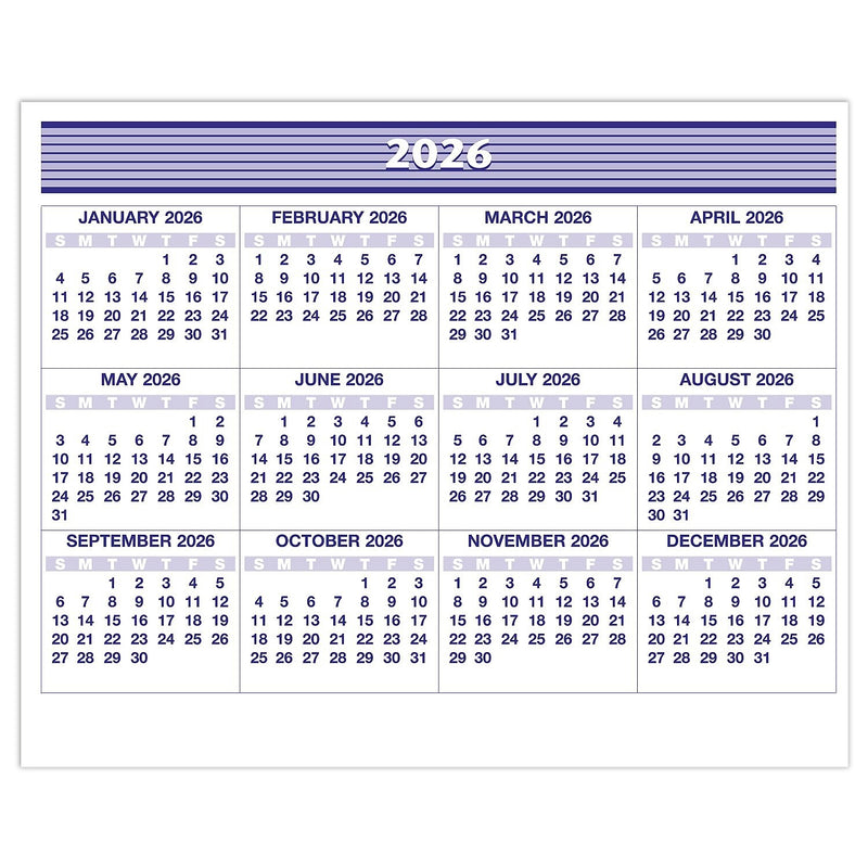 2026 AT-A-GLANCE Flip-A-Week 5.5" x 7" Weekly Desk Calendar, White/Purple (SW700X-00-26)