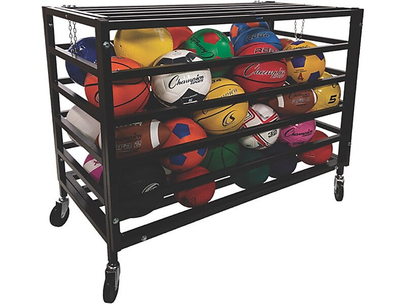 Champion Sports All Pro Ball Locker, Black (MBLX)