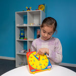 Junior Learning What's the Time? Geared Clock, Multicolored (JRL718)