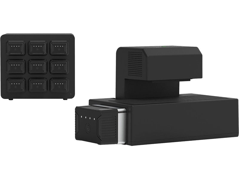 Luxor KwikBoost EdgePower 9-Bay Base Desktop Charging Station, Black (KBEP-BASE9)