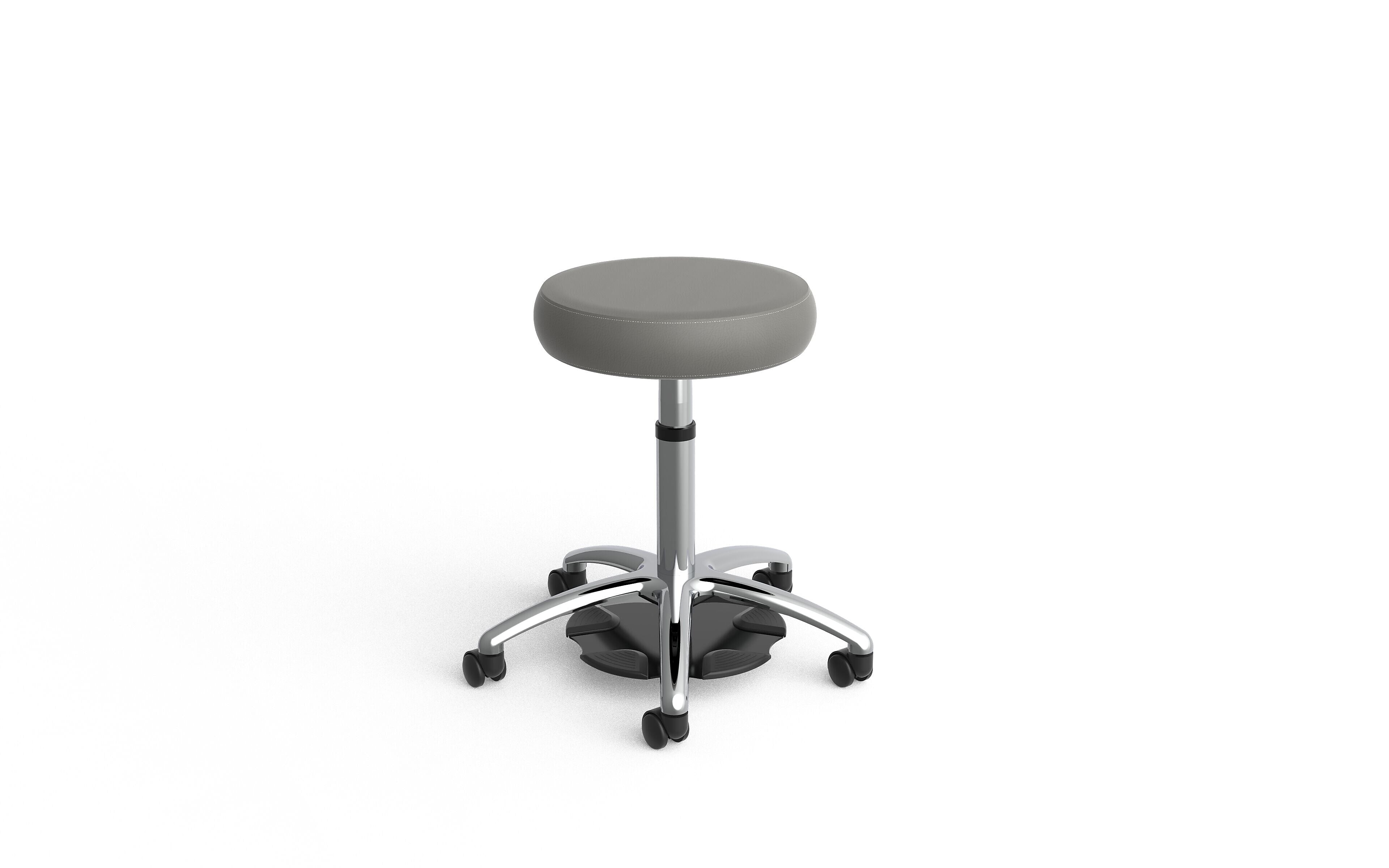 healtHcentric Ultimate Armless Frixion Medical Stool, Dark Grey (STOOL-UMED-DISC-CHR-FRIXDGR)