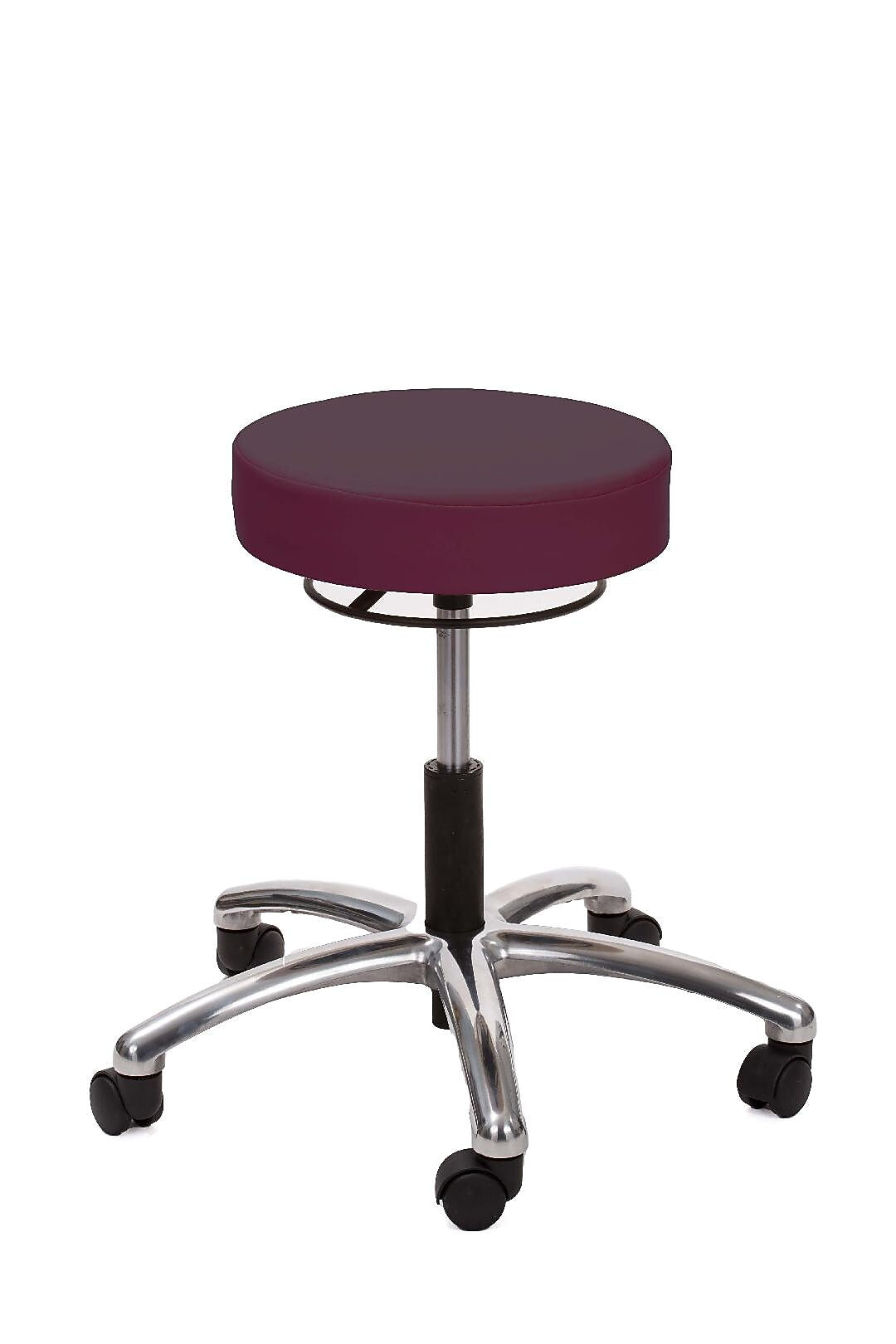 Brandt Industries Armless Vinyl Backless Stool (17421RR Burgundy)