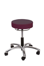 Brandt Industries Armless Vinyl Backless Stool (17421RR Burgundy)
