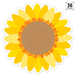Creative Teaching Press Sunflower Designer Cut-Outs, 36/Pack, 3 Packs/Bundle (CTP10594-3)