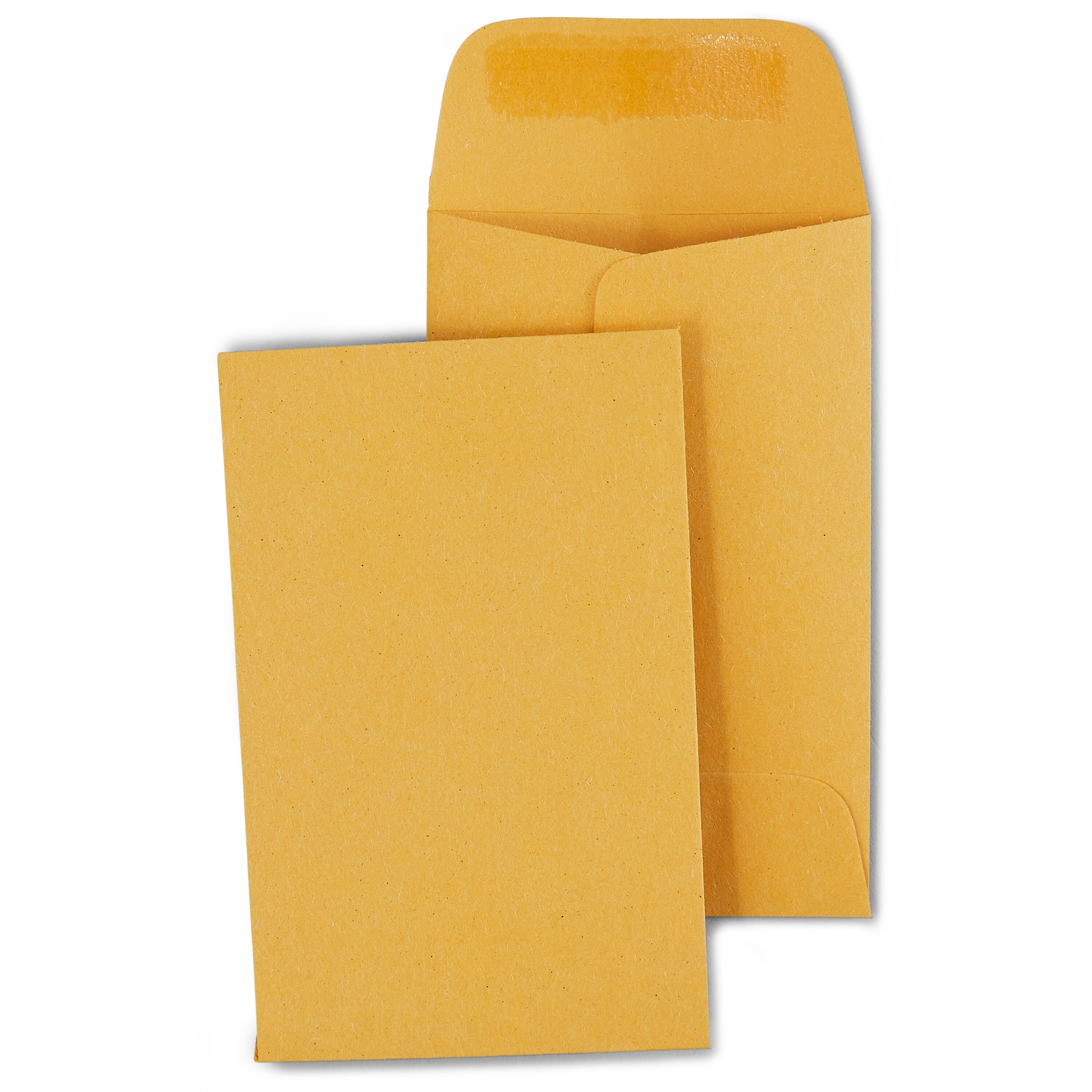 Staples Kraft #1 Coin Envelopes, 2 1/4" x 3 1/2", Brown, 500/Box (ST19848-CC)