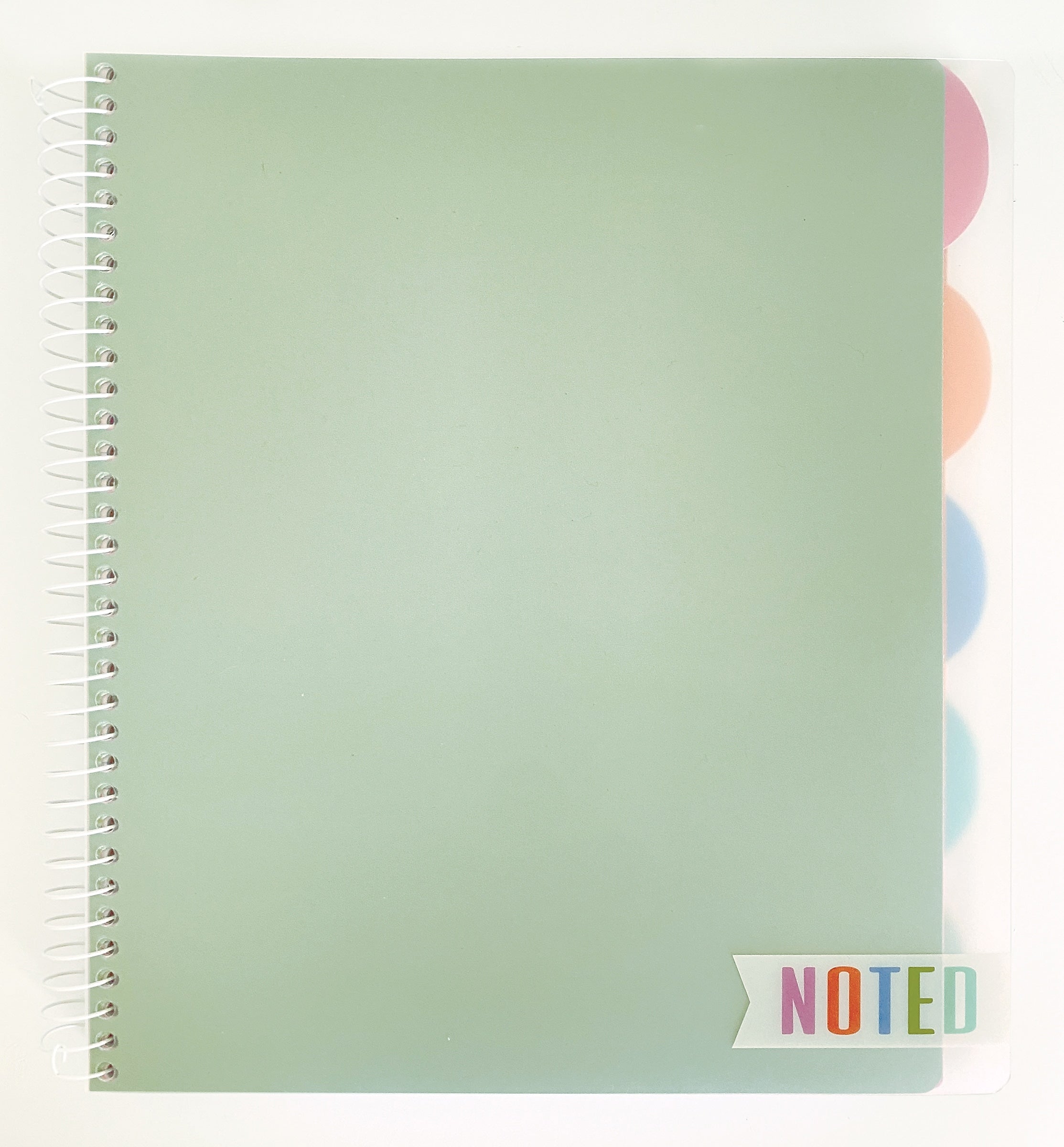 Carolina Pad Noted Premium 5-Subject Subject Notebooks, College Ruled, 150 Sheets, Assorted Colors (17514)
