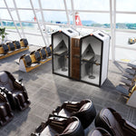 Flexispot Quick Install Series Solo Pro Sound Absorbing Privacy Booth, White (EP1SW)