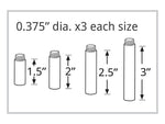 Azar Round Risers, Clear, 4-Piece Set (515307)