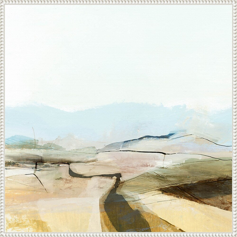 Amanti Art Country View by Dan Hobday Framed Canvas Wall Art Print, 30" x 30" (A42678302513)