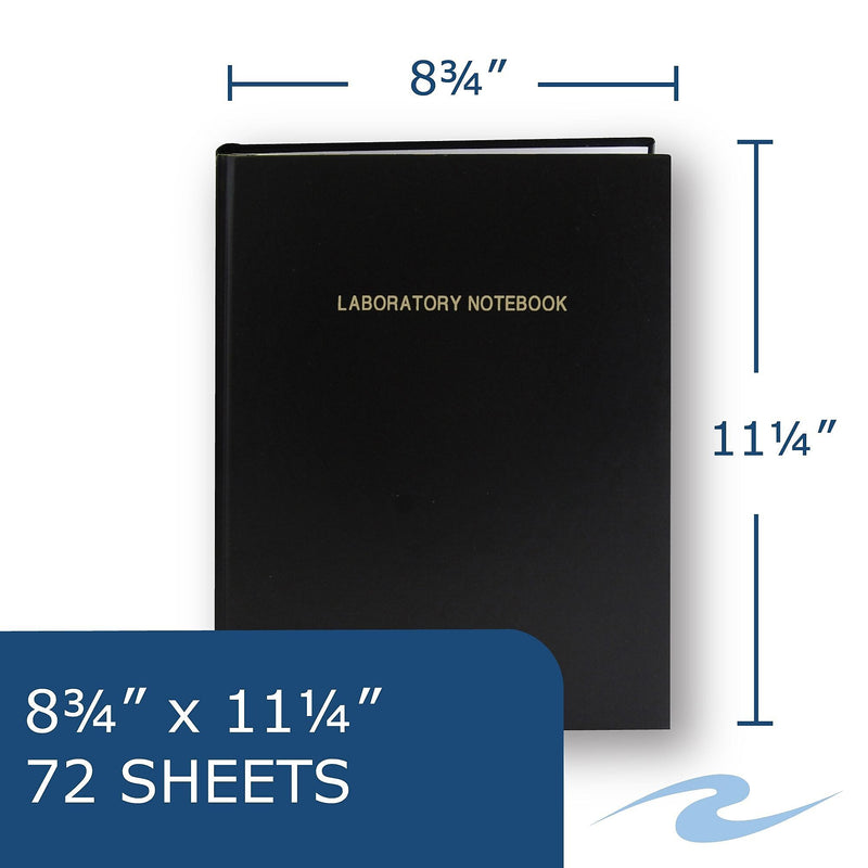 Roaring Spring Paper Products Professional Notebooks, 8.75" x 11.25", Graph Ruled, 72 Sheets, Black (77160)