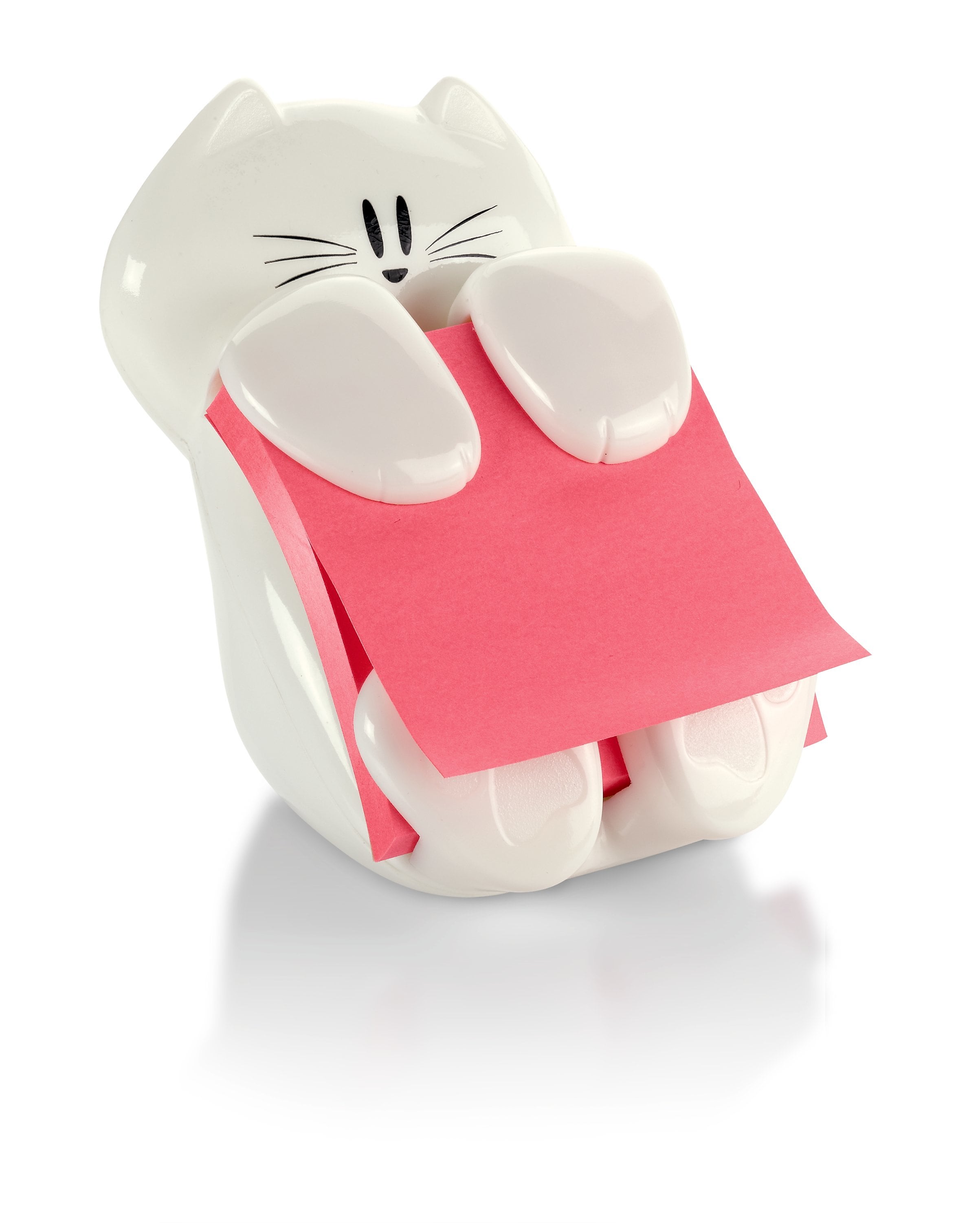 Post-it® Cat Pop-Up Dispenser for 3" x 3" Notes, White (CAT-330)