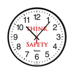AbilityOne 6645016986558 SKILCRAFT Safety Message Quartz Wall Clock, Think Safety, 12.75" Dia. (NSN6986558)