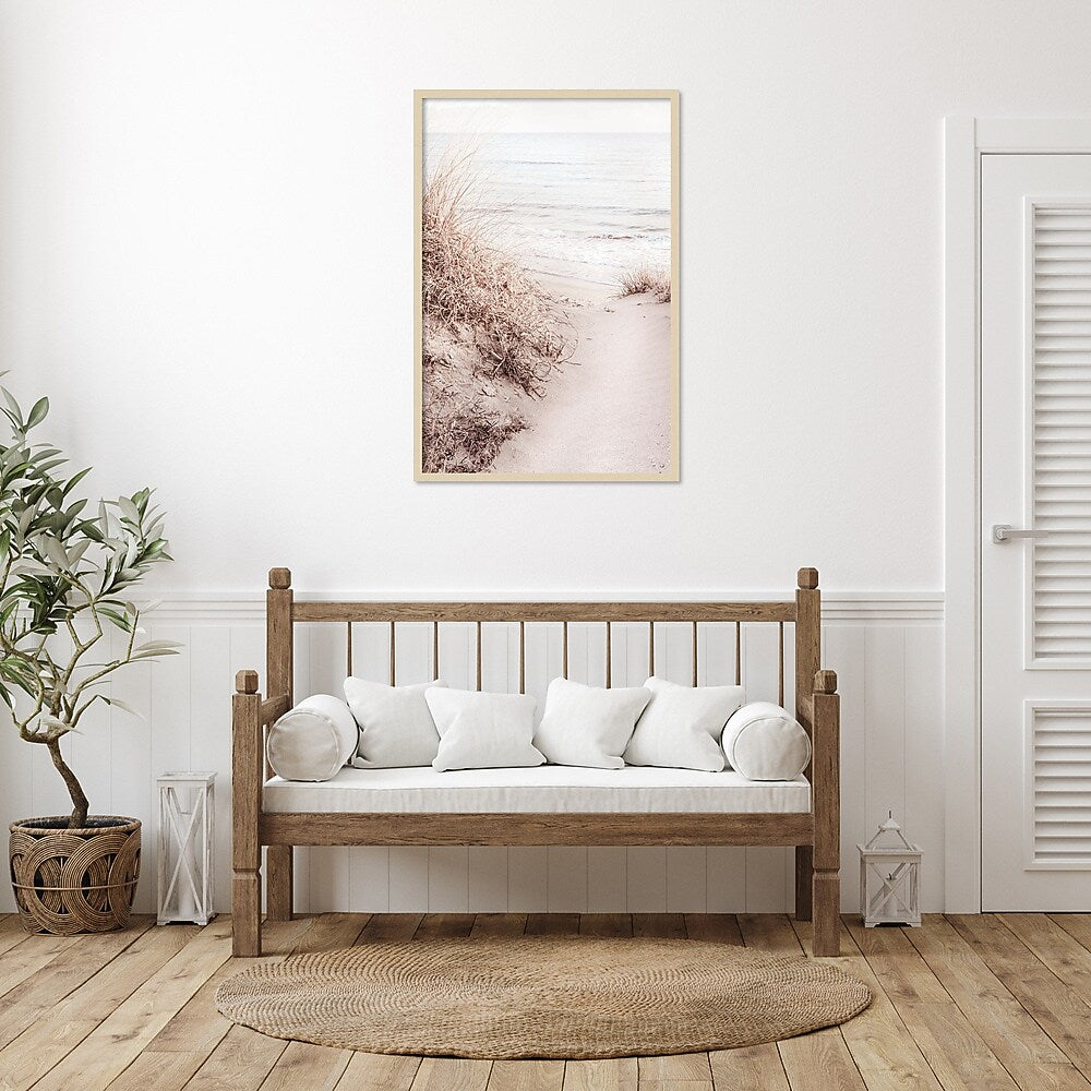 Amanti Art Beach Sand 10 by 1x Studio III Wood Framed Wall Art Print, 28" x 41" (A42677389841)