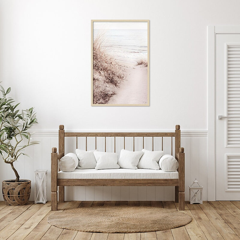 Amanti Art Beach Sand 10 by 1x Studio III Wood Framed Wall Art Print, 28" x 41" (A42677389841)