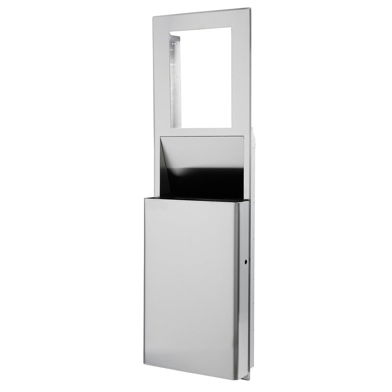 Georgia-Pacific PRO Indoor Trash Can w/ No Lid, Stainless Steel, 10 Gal. (59491)