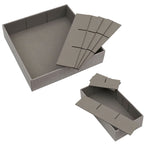 Household Essentials Drawer Organizers, Gray, 3/Pack (750-1)