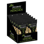 Wonderful Pistachios Roasted & Salted, In Shell, 1.25 oz., 12 Bags/Box (PAR91345)