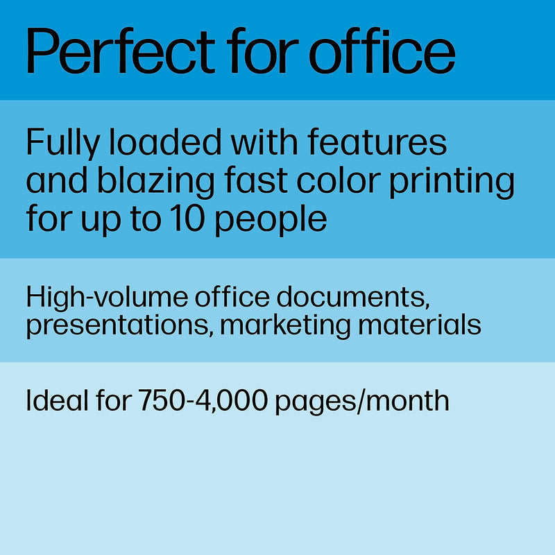HP LaserJet Pro MFP 4301fdw Wireless Color All-In-One Laser Printer, Print, Scan, Copy, Fax, Best for Office (4RA82F)