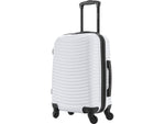 DUKAP Adly 20" Hardside Suitcase, 4-Wheeled Spinner, TSA Checkpoint Friendly, White (DKADL00S-WHI)